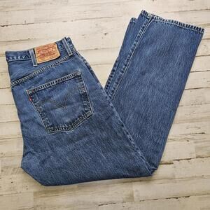 VTG Levi’s 501 Button Fly Denim Blue Jeans 38x34 (*Fits 36x31)